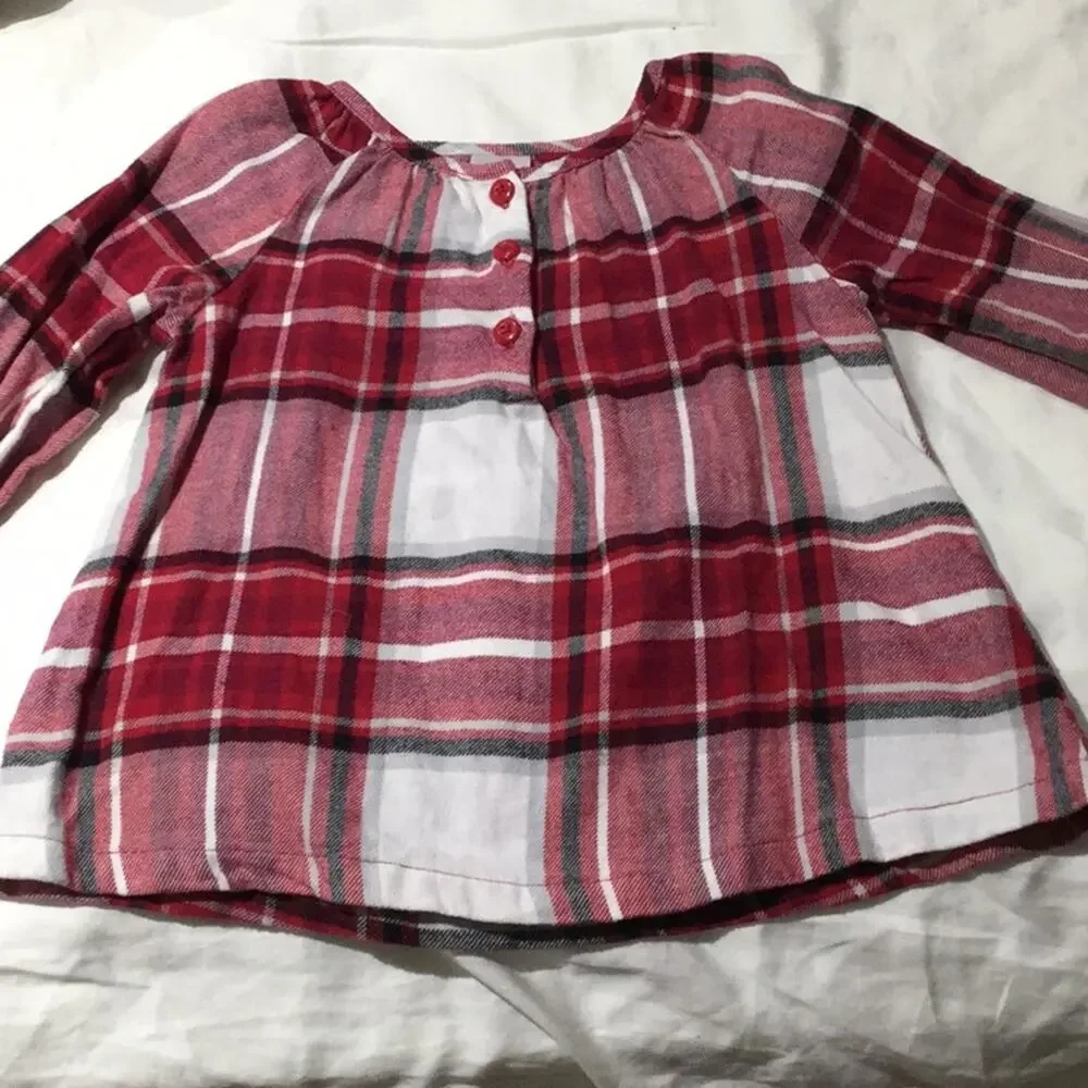 Gymboree 2T 💯 Otto flannel plaid blouse worn once